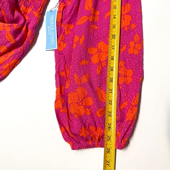 NEW! Draper James RSVP Hot Pink Orange Floral Wrap Top Fit Flare Dress 2X - Picture 13 of 16